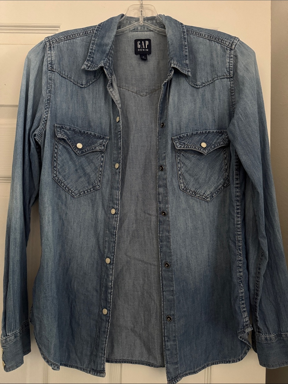 GAP Denim Medium Blue Denim Shirt